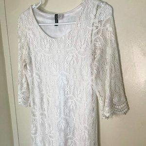Cute white lace dress